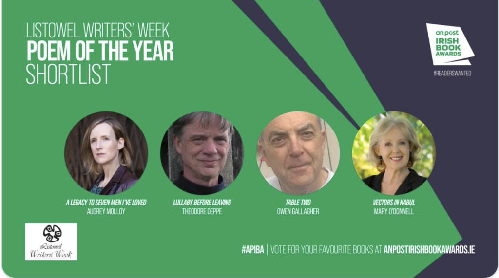 An Post Irish Book Awards Listowel Writers' Week Poem of the Year. 