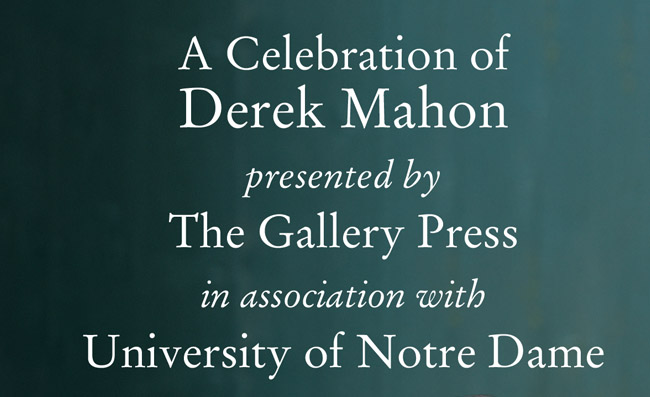 A Celebration of Derek Mahon